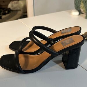 Dolce Vita Black Strappy Block Heels